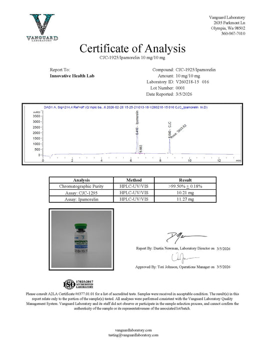 CJC 1295/ Ipamorelin 5/5mg